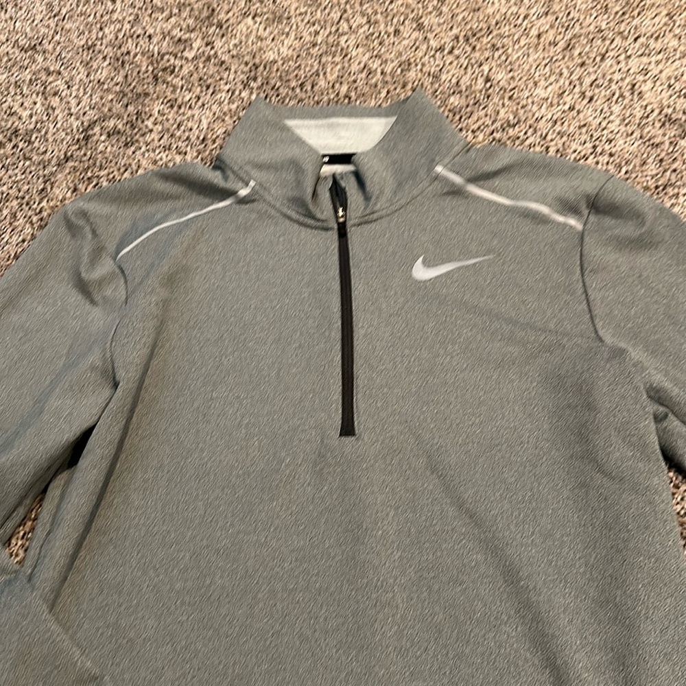 Nike Running quarter zip - gray - size small